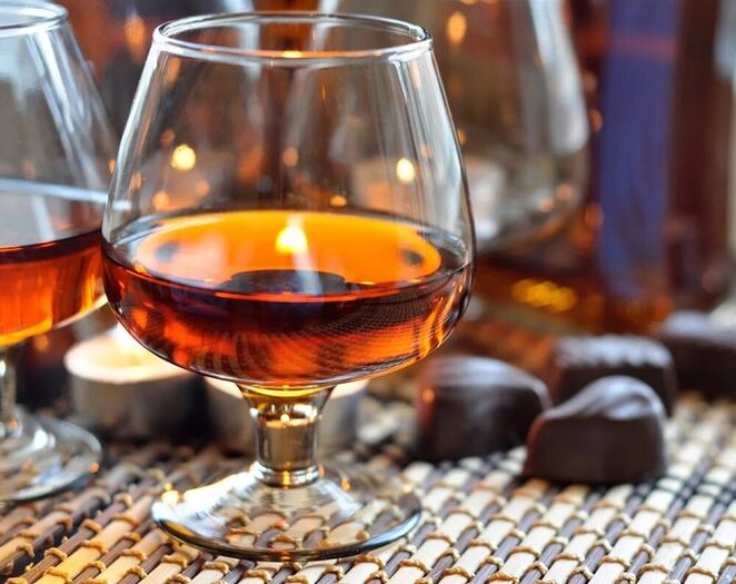 Cognac zur Beseitigung von Parasiten aus dem Körper