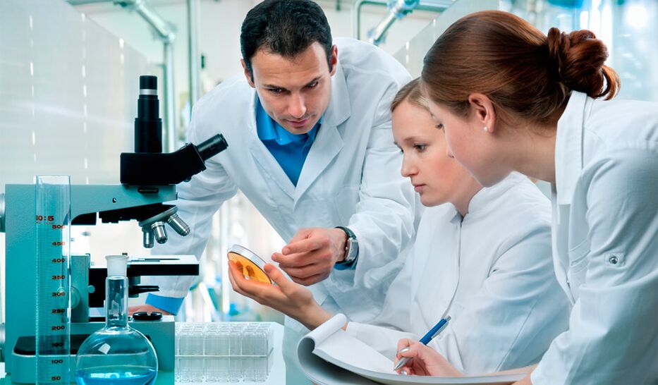 Diagnose des Vorhandenseins von Parasiten im Körper.