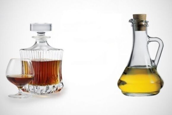 Cognac und Rizinusöl zur Beseitigung von Parasiten aus dem Körper